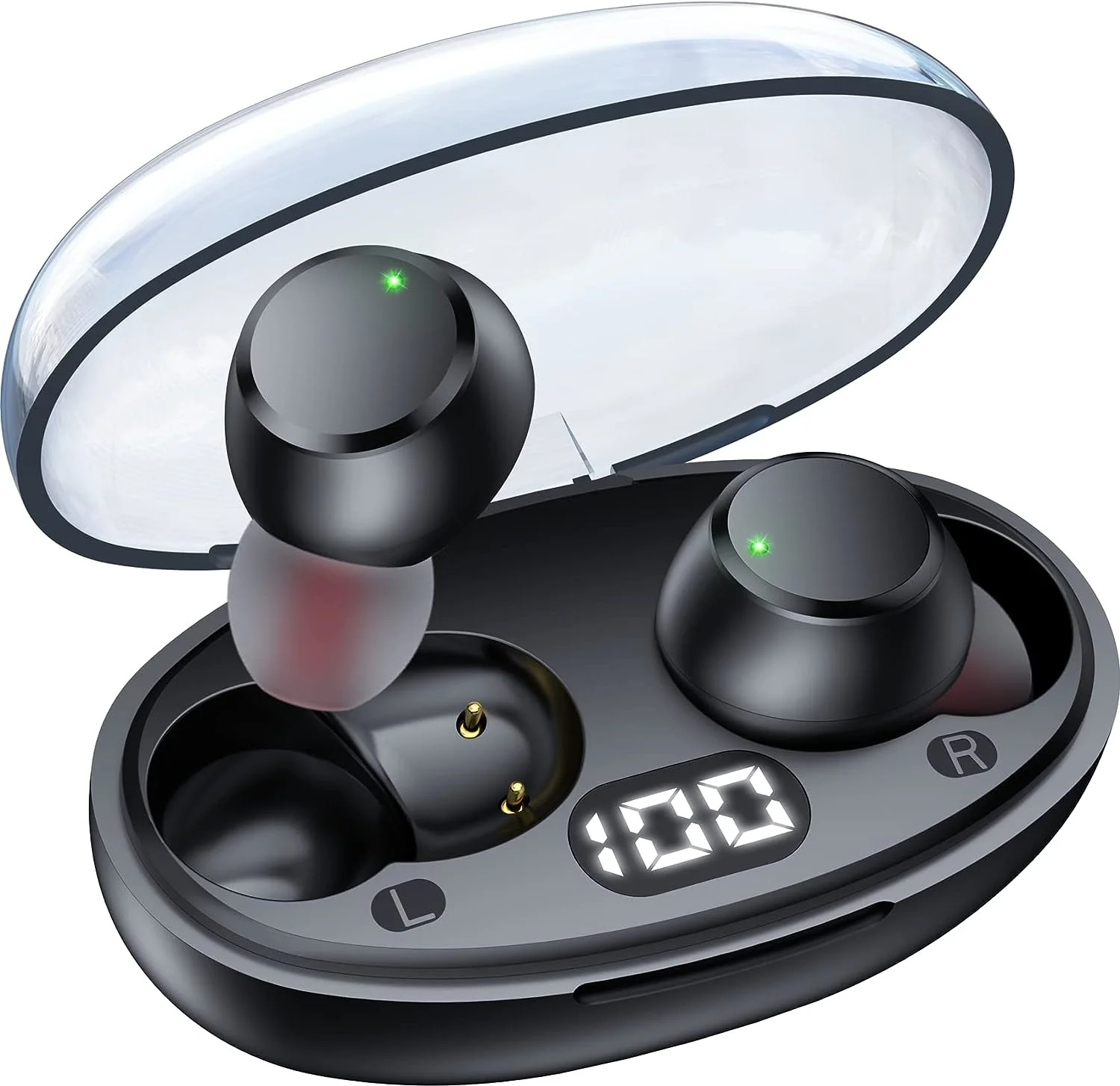 

2023 New Wireless Earbuds Mini Ear Buds Bluetooth Headphones 5.3 IPX7 Waterproof Bluetooth Headsets Light-Weight Earphones With