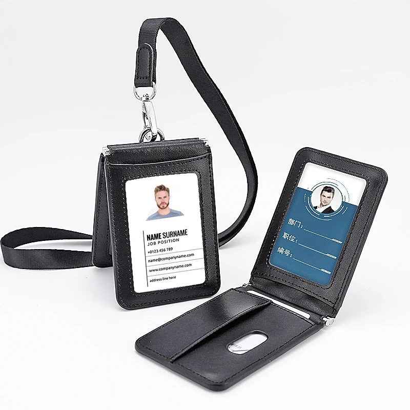 AXFEE Porta Badge, Porta Carte In Pelle PU - Foto 4