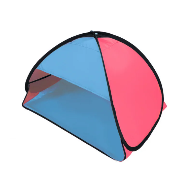 Portable Beach Tent UV Protection Outdoor Hiking Sun Protection Canopy with Carry Bag Waterproof Mini Head Pop Up Tent