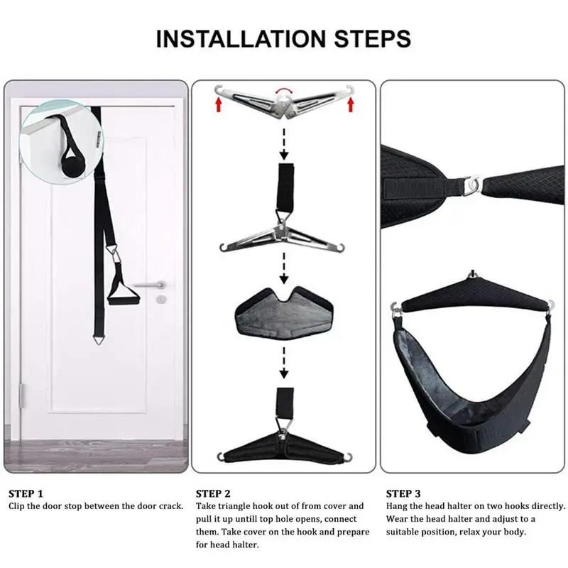 Cervical Traction Device Neck Stretcher Strap Neck Traction Devices Home Use Portable Neck Sling For Spine Relaxation Cervical