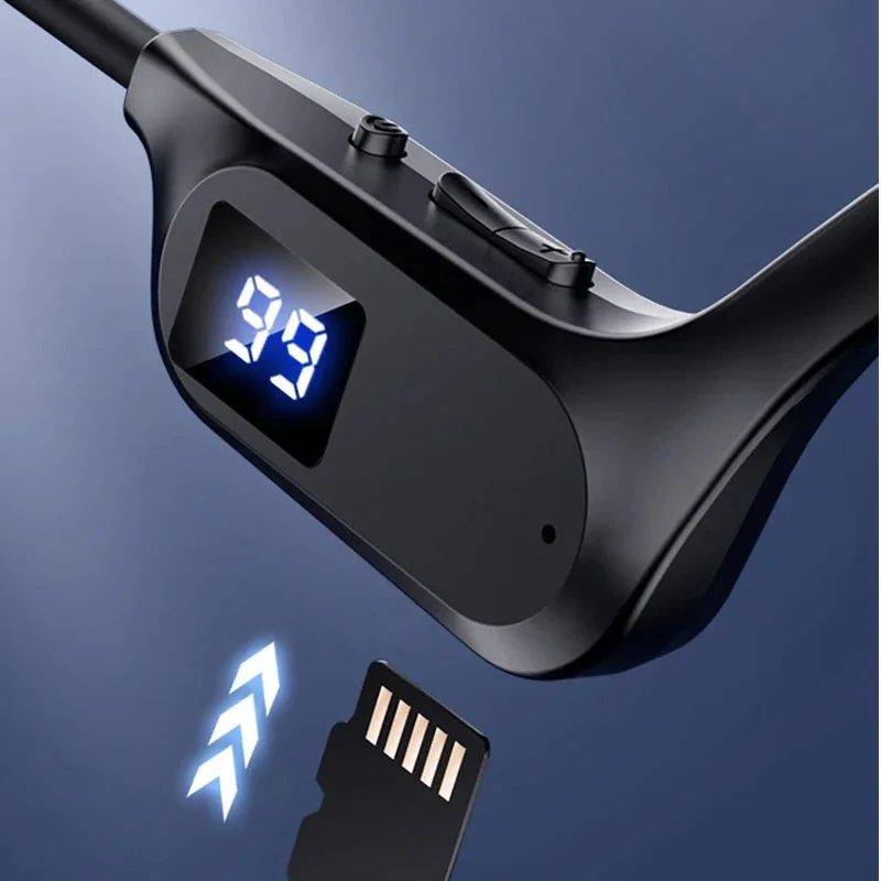 รูปสินค้า หูฟังกีฬา Air Conduction V5.3 คล้องหู จอแสดงผลดิจิตอล