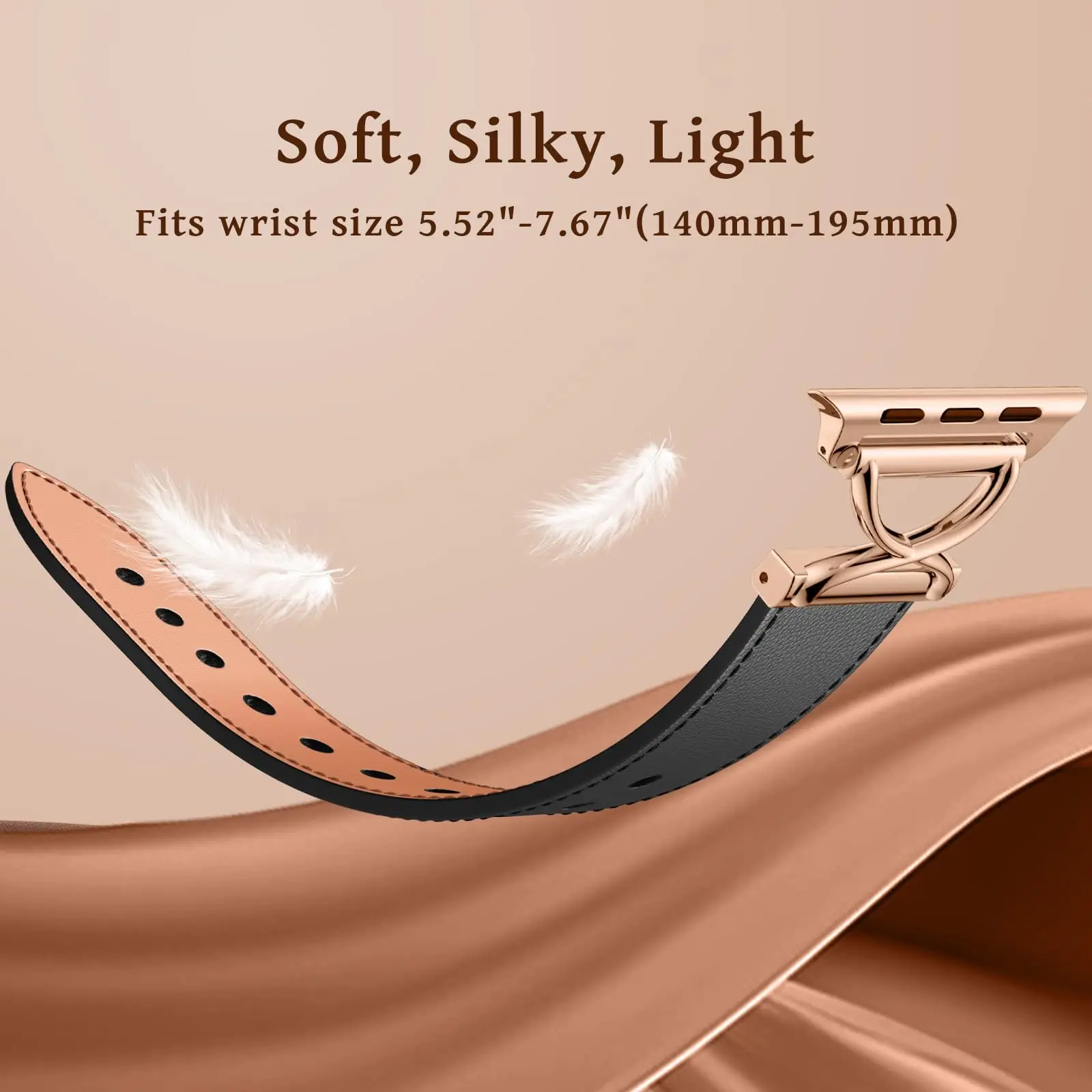 Luxurious Leather Watch Band - Elegant Strap