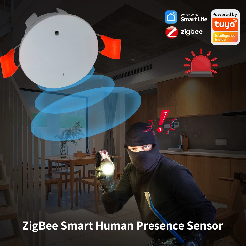 Radar Luminância, Respiração Distância Detecção, Domótica, ZigBee, Wi-Fi, 24G