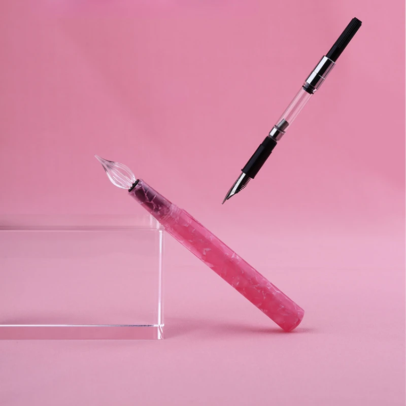 MAJOHN Final Maker N6 Pen Dipped in Water Pen Dipped in Ink Absorbing Ink Student Writing Practice Glass Pointed Iridium GoldPen 4