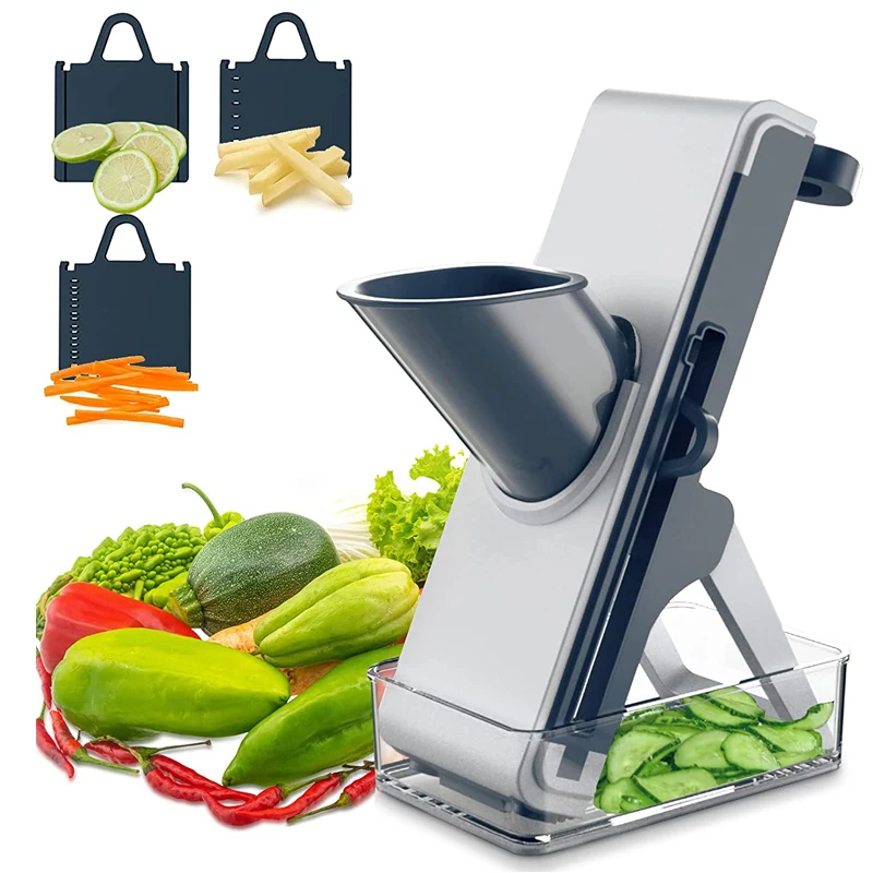 5 in 1 Multifunctional Vegetable Cutter Shredders Slicer With Basket Fruit Potato Chopper Carrot Grater Slicer Mandoline