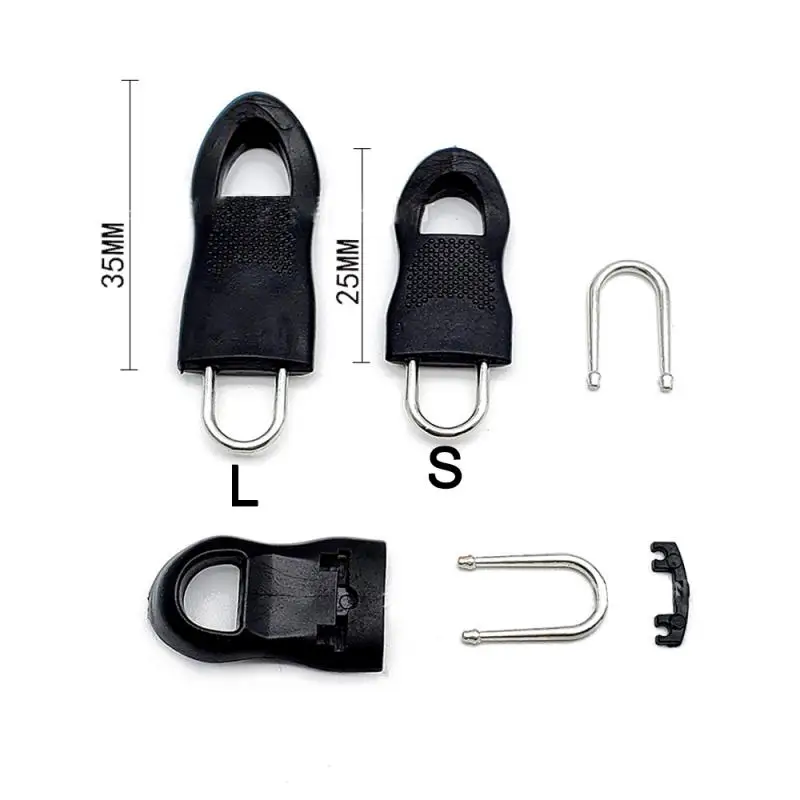 8-Piece Zipper Pull Replacement Set for Bags and Clothing Repair