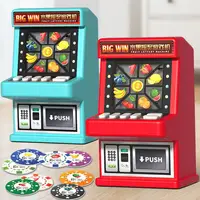 Nostalgic Mini Luck Play Machine Fruit Lottery Machine Toy Vintage Game Console Funny Fruit Luck Play Game For Kids Adults Gift 1