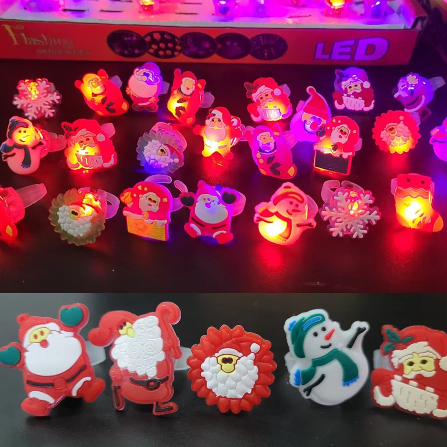 

10/20/30/40/50/100 Pcs LED Halloween Rings Glowing Pumpkin Ghost Skull Ring Toys for Kids Birthday Party Favors Flashing Rings