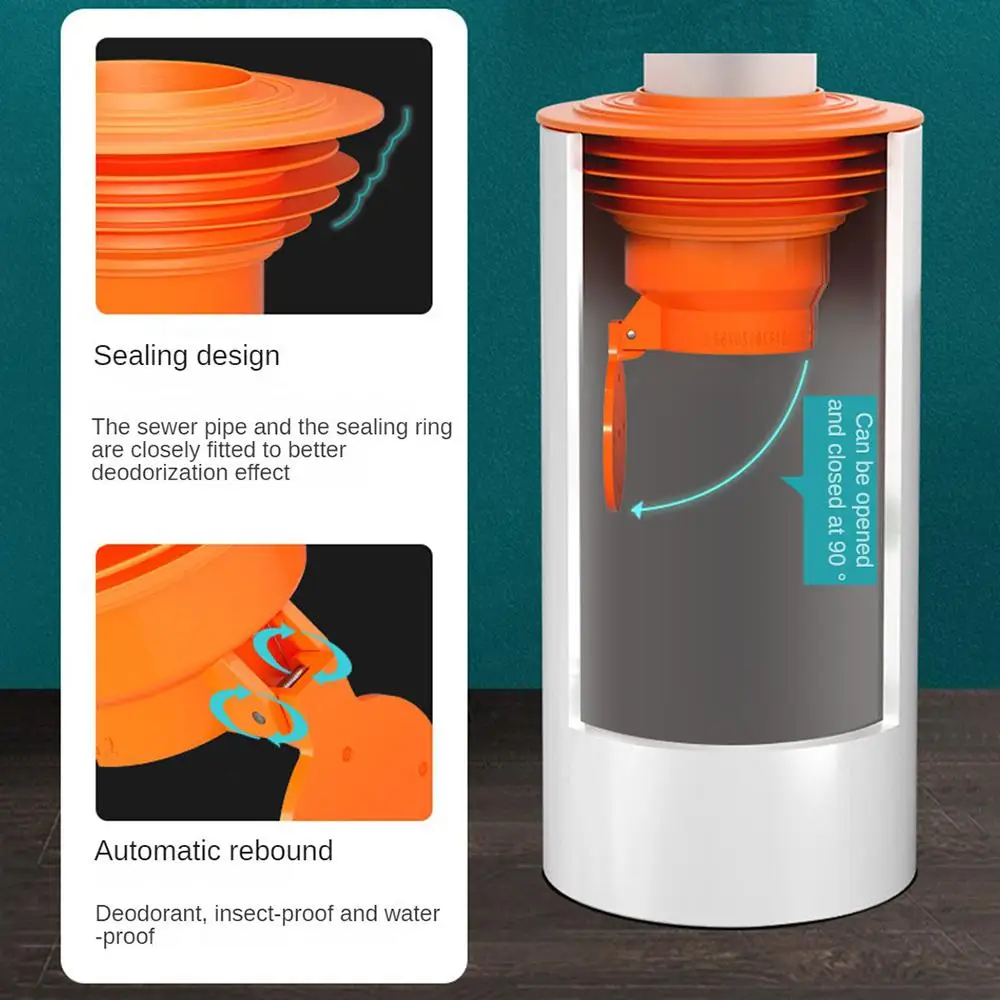 Floor Drain Cover Odor-proof Sewer Deodorant Cover Deodorizer Sewer Pipe Bathroom Accessories Odor-proof Sealing
