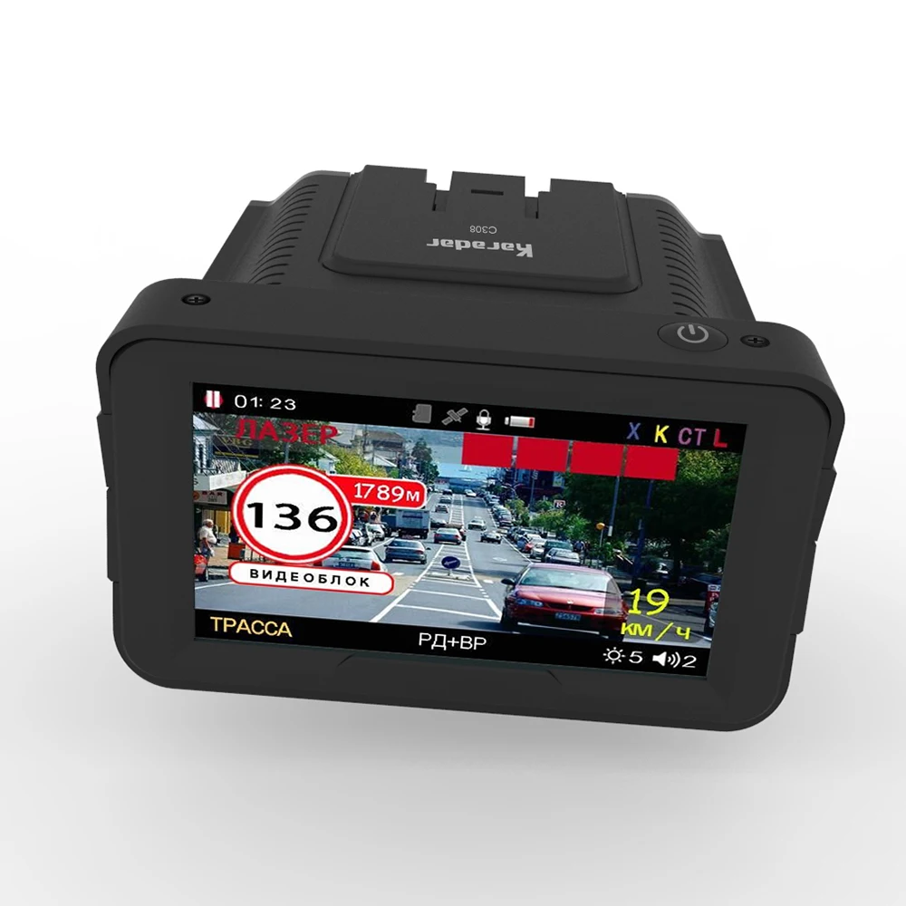 

Car DVR Camera Dash Cam 3 in 1 Radar Detector 1080P GPS Registrar Video Recorder tachograph in Car Black Box Karadar K328SG