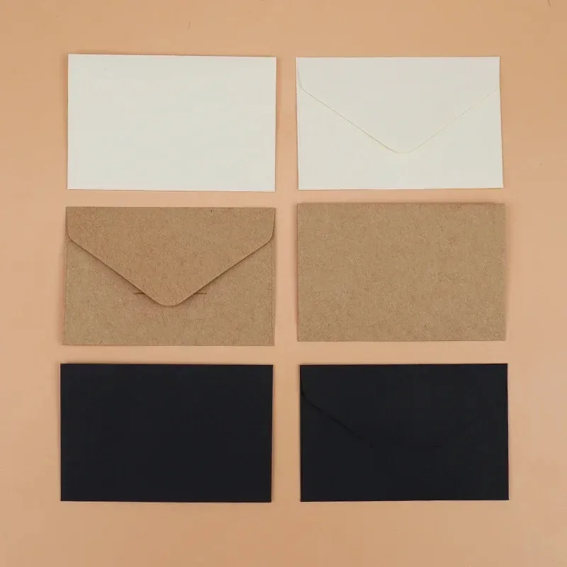 Gift Envelope Blank Mini Paper Window Envelopes Wedding Invitation Envelope Envelopes for Letters Mailers 10/20/40/80PCS window envelopes mailing envelopes mini envelopes