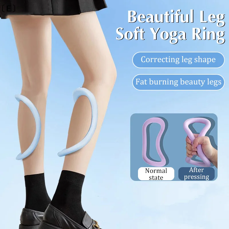〔E〕Yoga Ring Relaxation Pilates TPR Soft Stretch Fitness Fascia Massage Training Yoga Circle Equipment_voghion.com