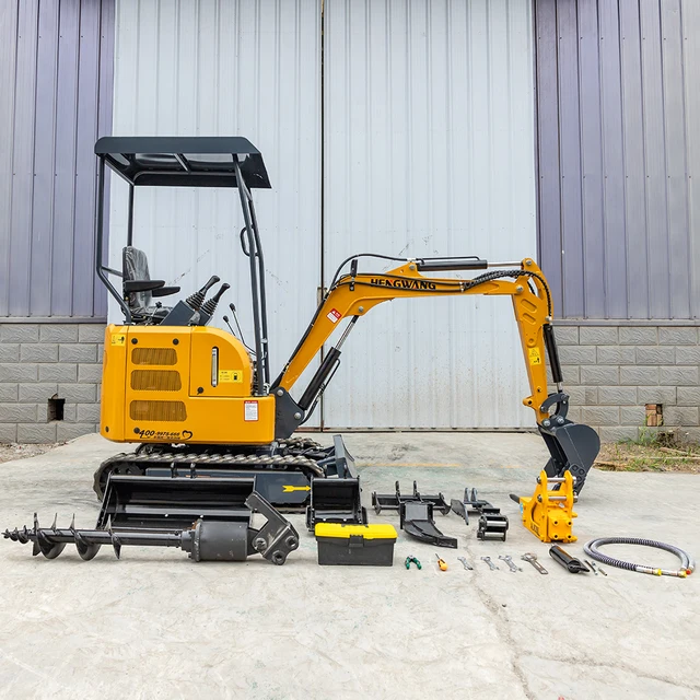 HW-17 Mini Excavator 1.7 Ton Bagger China Crawler Excavator Home And Garden Tools Farm Equipment Customized For Sale
