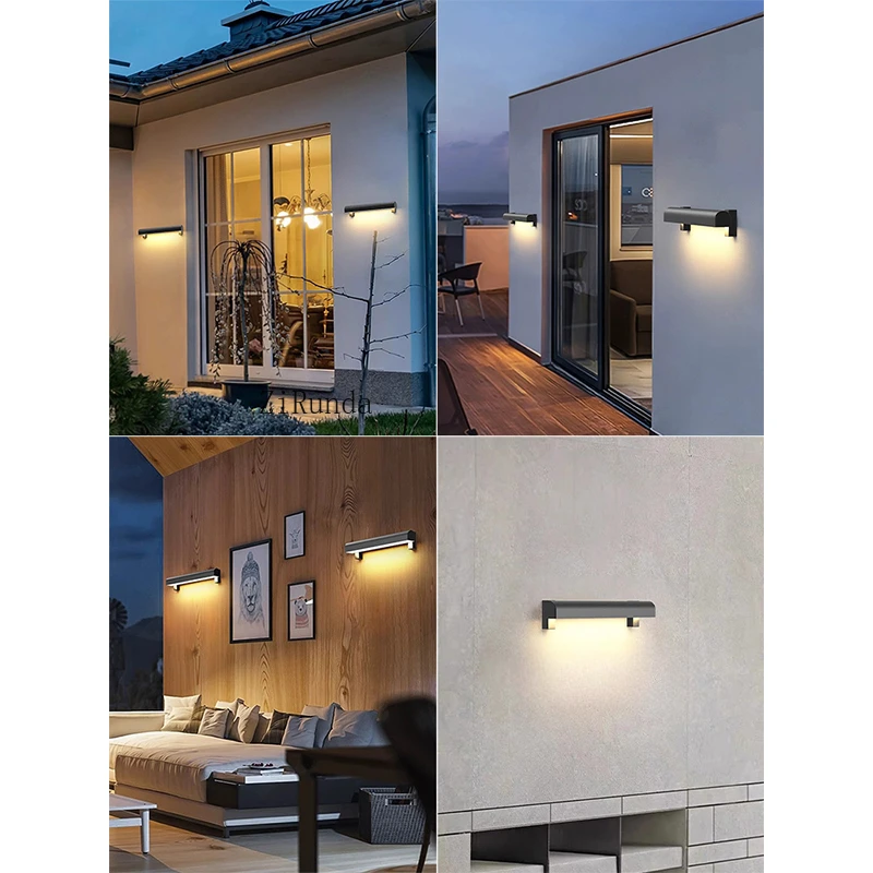 Outdoor waterproof door plate wall lamp, villa door, courtyard wall washer, modern light luxury luminous lamp