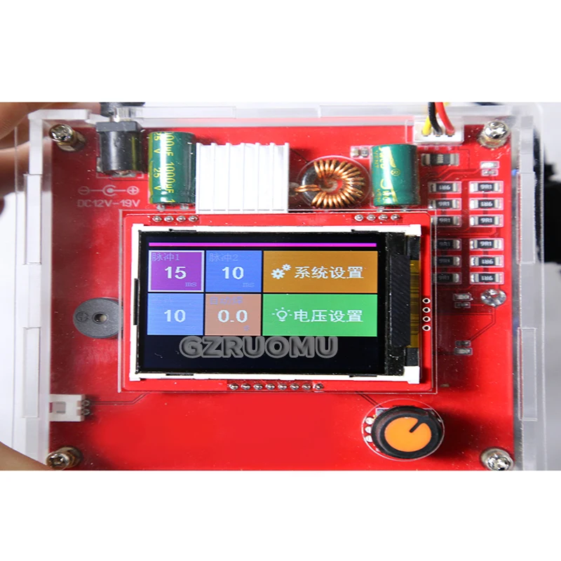 Energy Storage Capacitor Spot Welder Controller Portable Spot Welder Suit Semiautomatic Welding Tool 0.25mm 18650 Battery 5