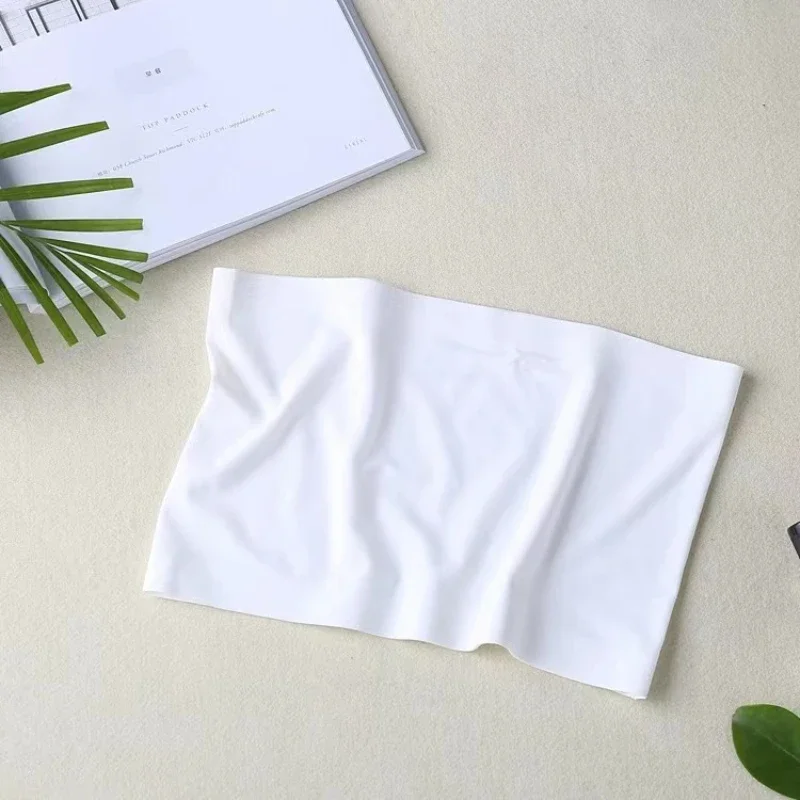 One Piece Sexy Tube Tops Women Strapless Push Up Bra Lingerie Ice Silk Thin Seamless Word Sling Bralette Top women lingerie bra women tube tops