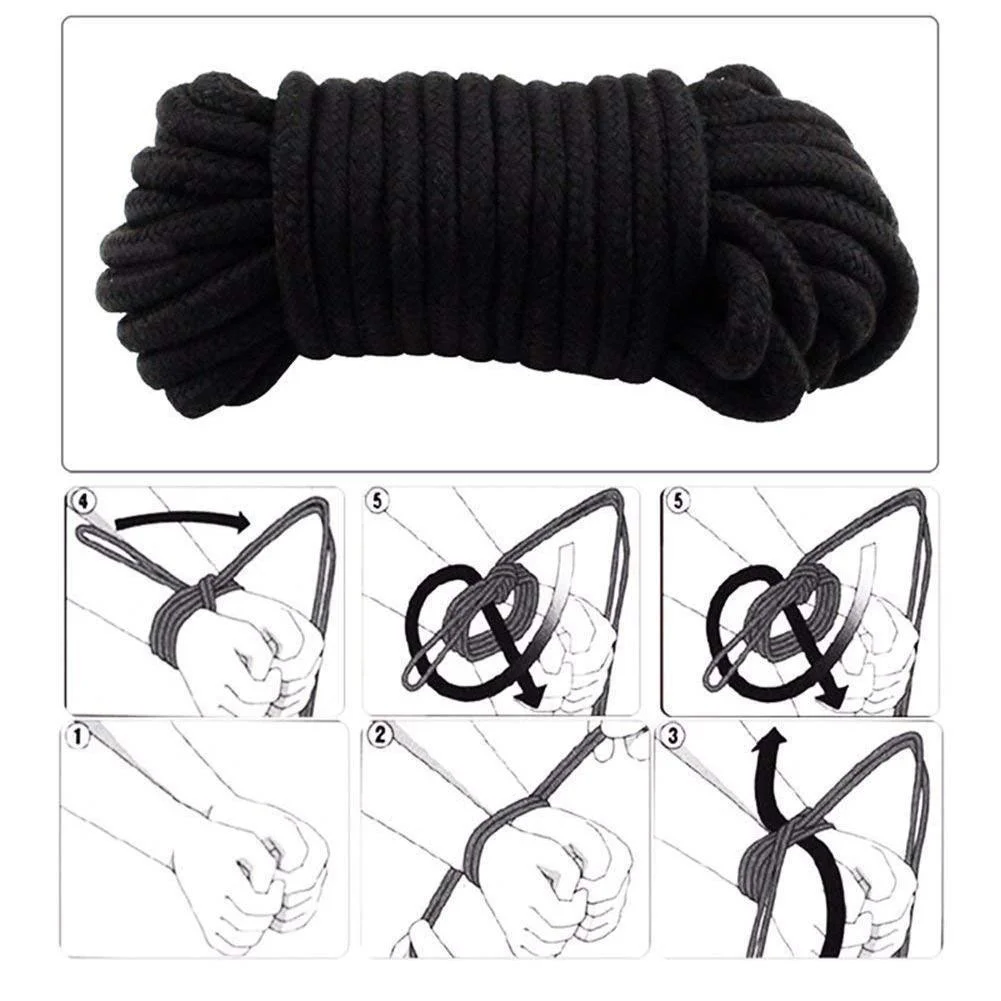 Bdsm Fetish Adult Products Women Sm Body Bondage Sex Swing Couples Cotton Rope Binding Erotic Set Wrist And Ankle Cuff Sex Toys sex toys sex swings