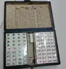 Chinese style antique Fu Lu Shou mahjong tiles Equipped with antique leather box 1