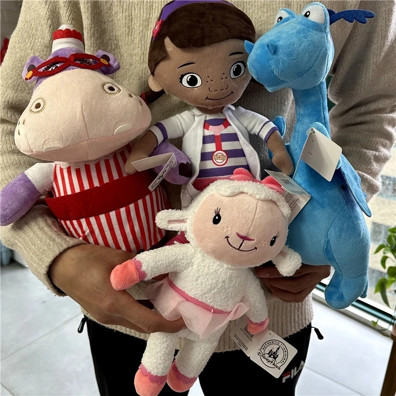 Doc McStuffins Toys Lambie Stuffy Hallie Chilly Boppy Findo Gabby Giraffe Squeakers Whispers Owl Mini Plush Stuffed Animals Toy - 6