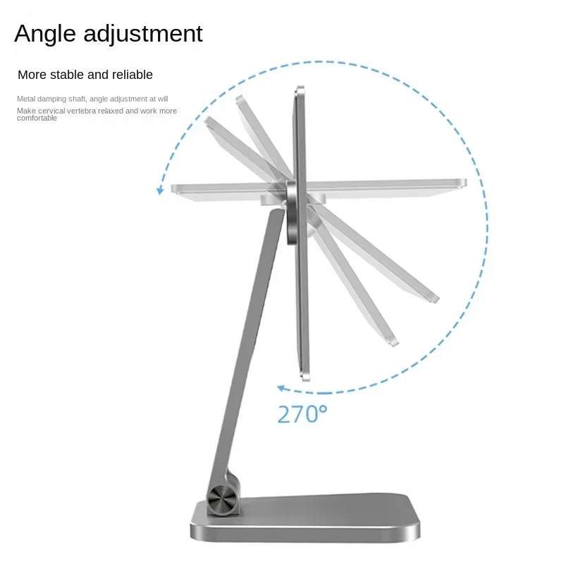 Suporte Magnético Rotativo para Apple Ipad Pro Suporte de Metal Ímã Ângulo Ajustável Suporte Desktop Ipad Pro Air 11 in 12 in - Imagem 3