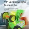 Crazy Jumping Car Remote Control Tumbling Electric Tractor Rotating LED Light Dancing Cool Stunt Car Children Christmas Toy Boy 3