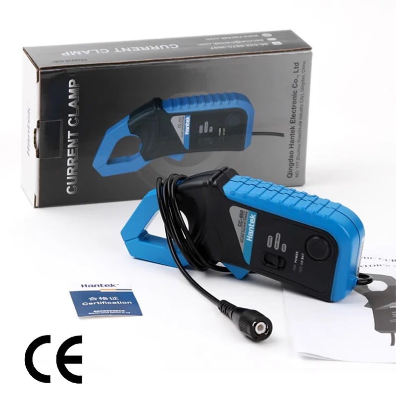 Hantek CC800 oscilloscope AC/DC current clamp 5KHZ bandwidth DC1A-800A /AC1A-500A automotive current probe oscilloscope probe