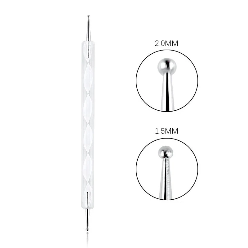 Nail Art Dotting Pen, Spiral Rod Hook Pen, Drawing Painting Marbleizing DIY Manicure tools 3