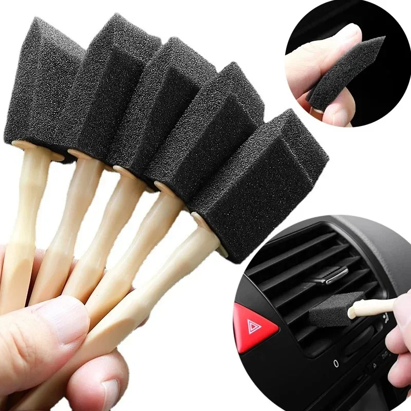 Car Air Conditioner Vent Cleaner Brush Detailing Scrub Outlet Wash Duster Dust Removal Auto Interior Tool