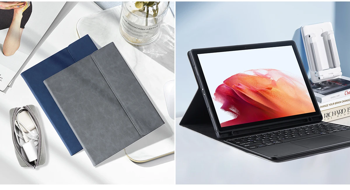 housse étui pour samsung galaxy tab pouces lte microfibre pu en cuir sac de douille de support