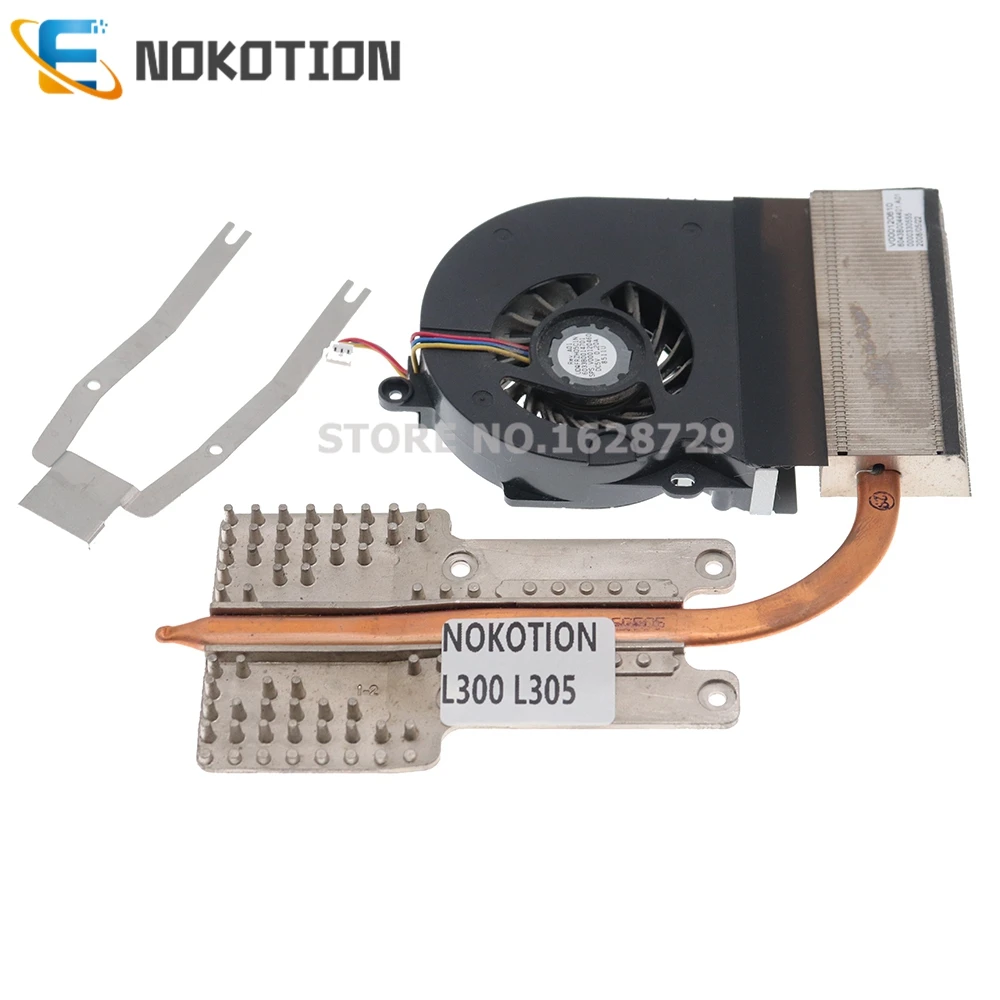 NOKOTION V000120610 Laptop CPU Heatsink Cooling Fan for Toshiba satellite L300 L305 L350 A300 A350 Radiator