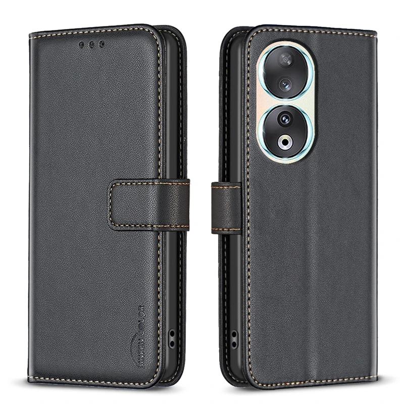 For Honor 90 REA-NX9 Case Luxury Flip Magnetic Phone Case on For Funda Huawei Honor 90 Lite Honor90 Pro Leather Card Cover Coque 3