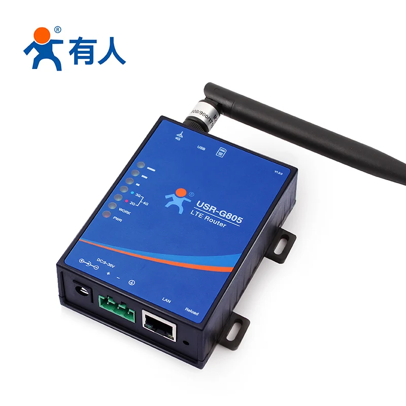 

4G Wireless Industrial Router USR-G805 Plug-in Car 4G to WiFi Wired Networking Remote Management Stable CPE
