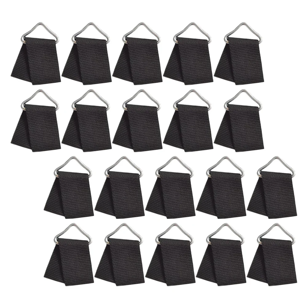

20 Sets Special Ring for High Strength Trampoline Spring Buckle Mattress Buckle and Webbing Replacement Triangle Buckles