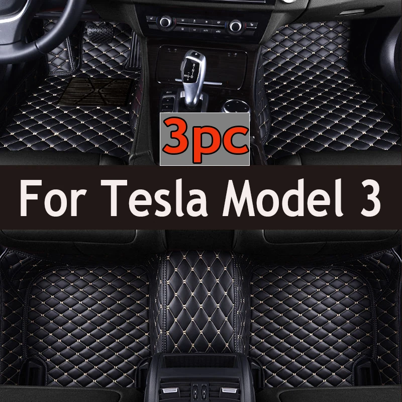 

Car Floor Mats For Tesla Model 3 2019 2020 2021 Custom Auto Foot Pads Automobile Carpet Cover interior accessories