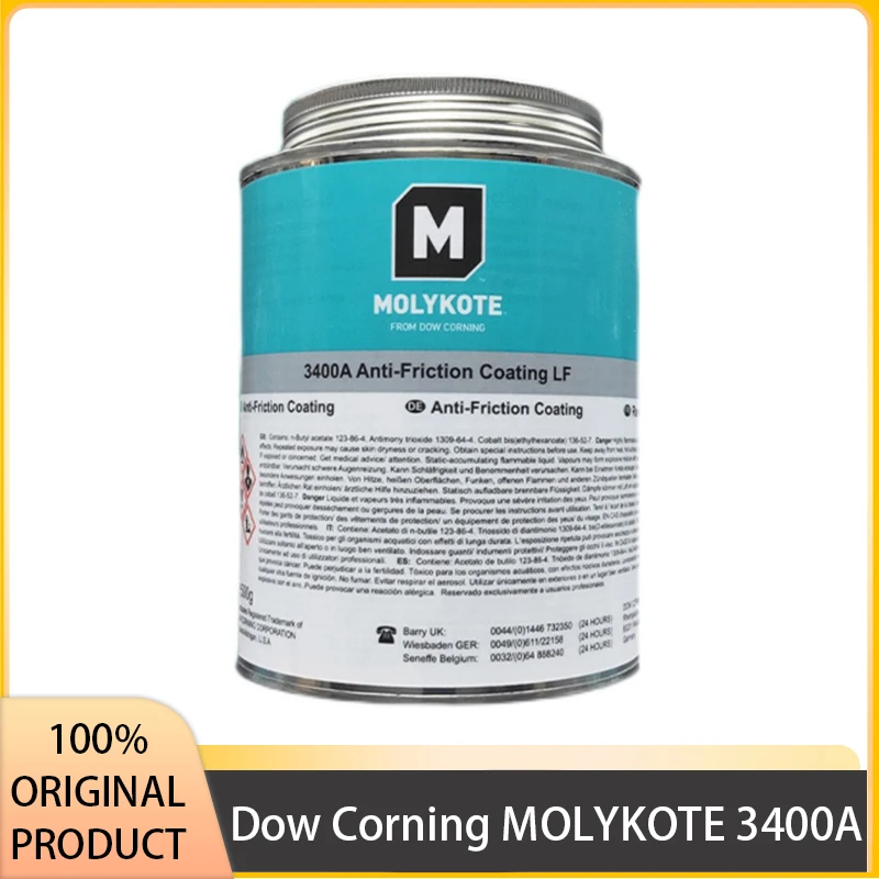 Dow Corning Molykote 3400A Rivestimento Antiattrito Fotopolimerizzante Ad Asciugatura Rapida Lubrificazione Con Cuscinetti In Bisolfuro Di Molibdeno O