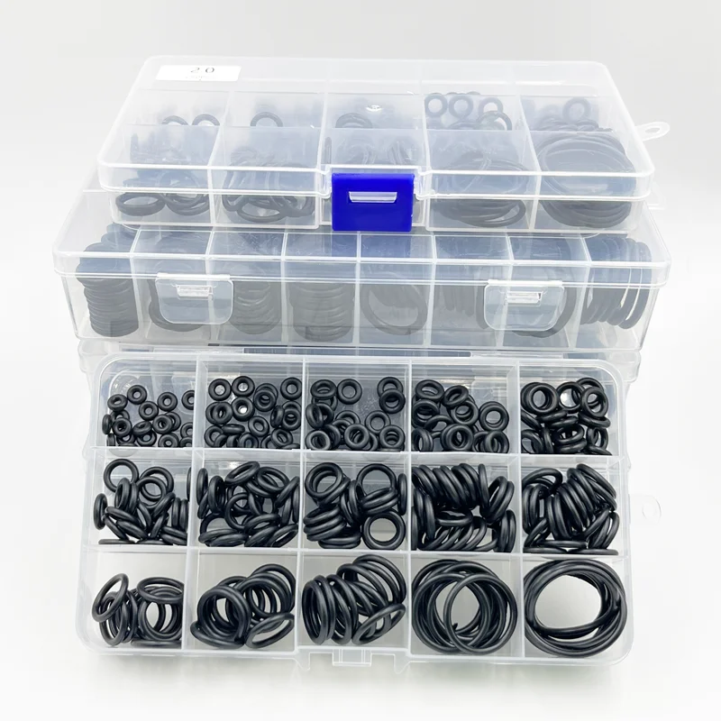 O Ring Seal Set 1400-100Pcs Nitrile Rubber High Pressure O-Rings NBR Sealing Elastic Band