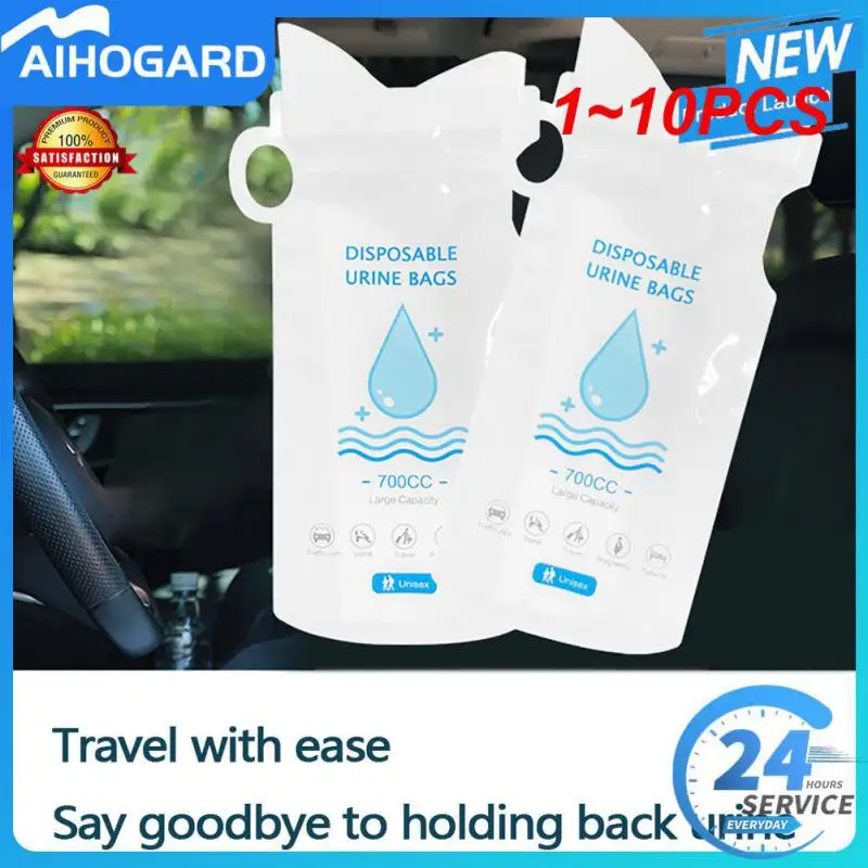 

1~10PCS Mobile Toilets Unisex Emergency Universal Mini Portable Car Accessories Emergency Urine Bag 700cc Disposable