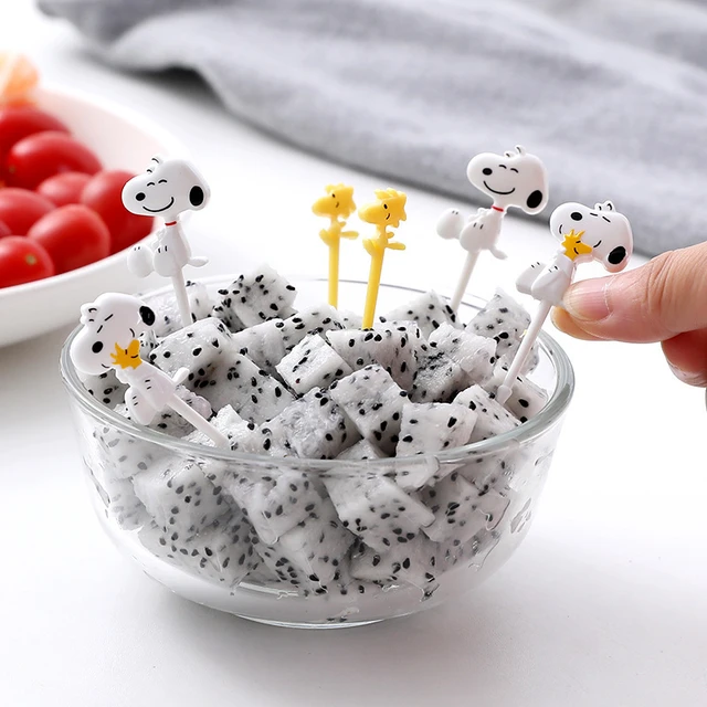 Mini Plastic Fruit Fork, Cute Food Fork For Cake Dessert Fruit