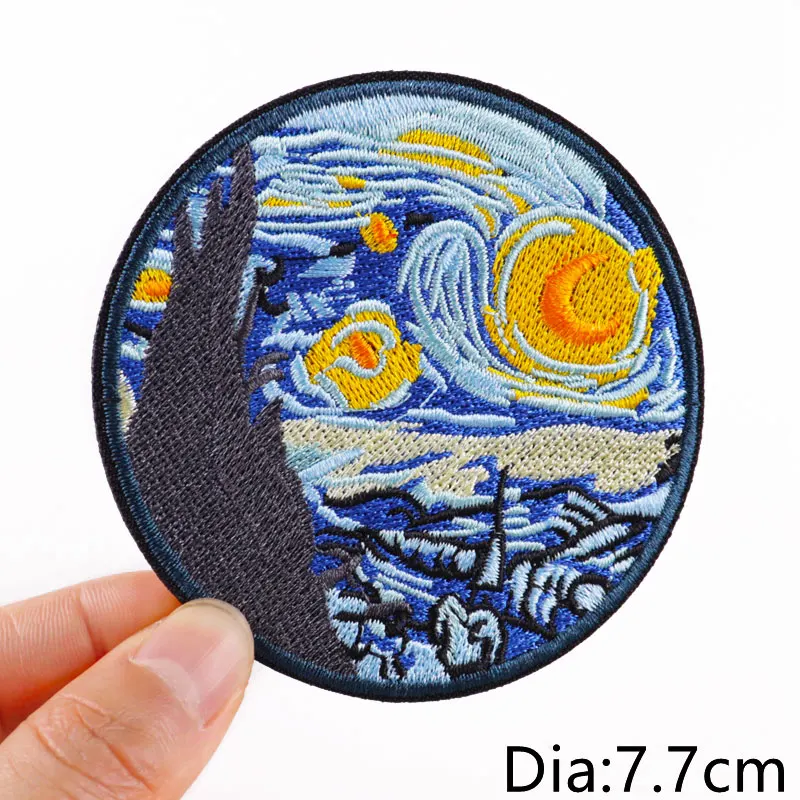 Raum Patch Planeten Eisen Auf Patches Für Kleidung Wale Gestickte Patches Auf Jacken Kleidung Nähen Patches DIY Aufkleber Abzeichen – Detail 33