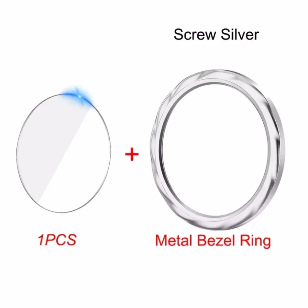 Sleek Metal Bezel Ring with Tempered Glass Protector
