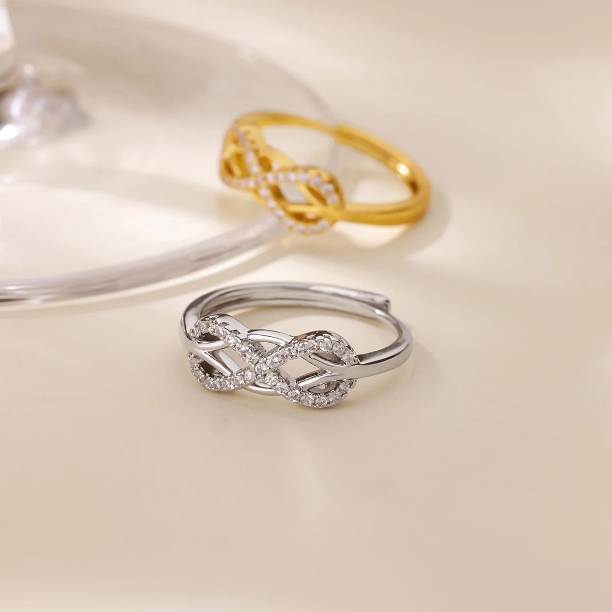 Infinite Adjustable Ring Stainless Steel Women