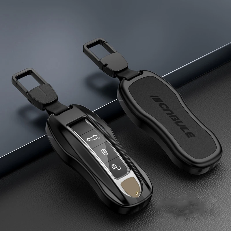 Aluminum Alloy Tpu Car Remote Key Fob Case Key Cover For Porsche Macan