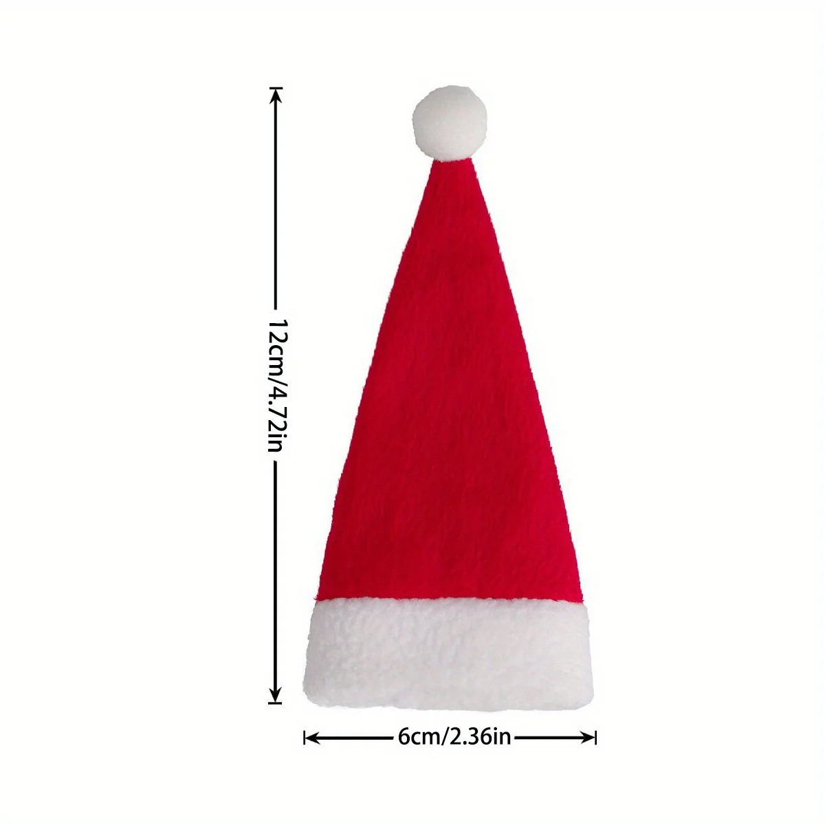 6Pcs Santa Silverware Rack Christmas Room Decoration Wine Bottle Cover Santa Hat Silverware Rack Mini Hat Claus