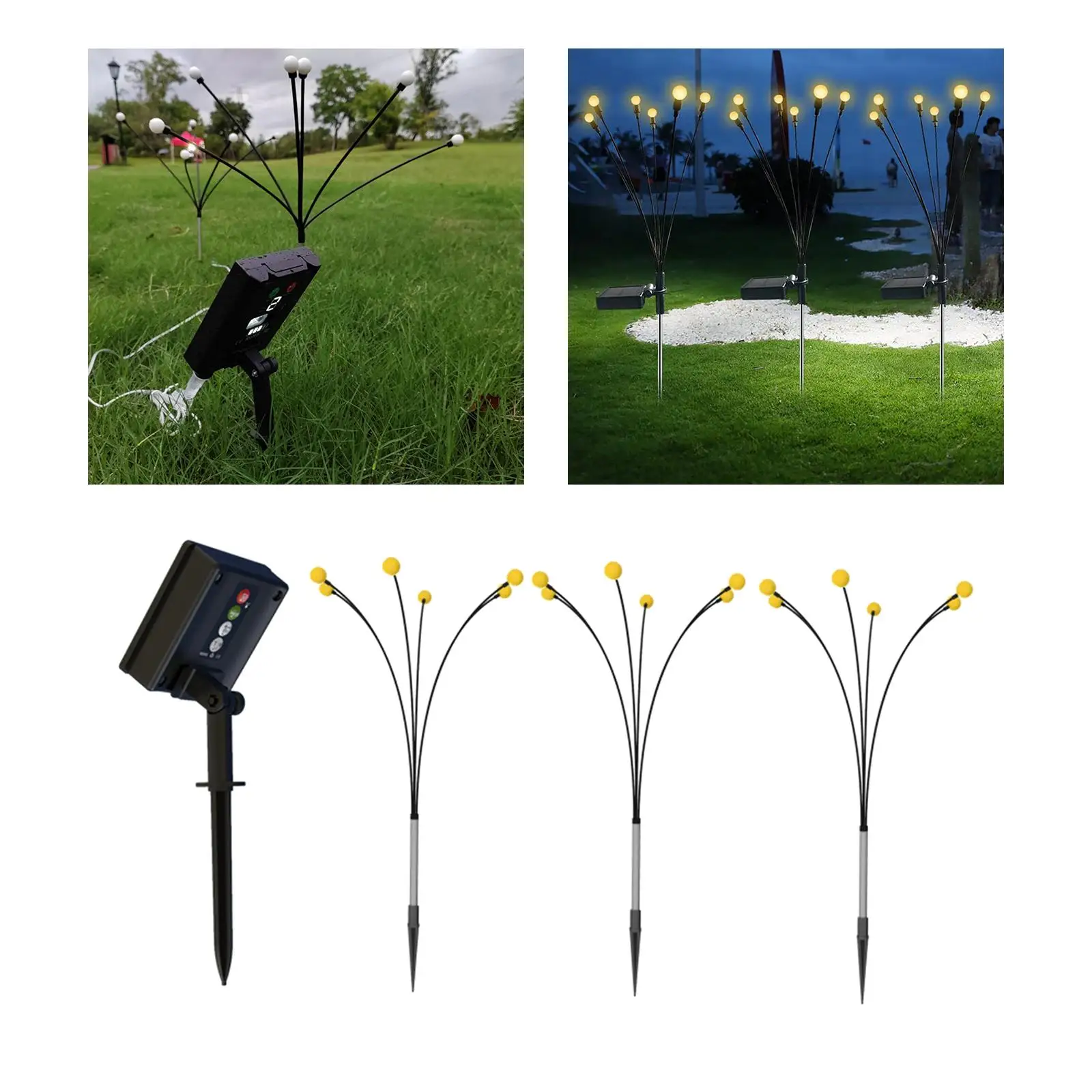 Outdoor Solar Powered Garden Lights Lamp for Landscape Outdoor Decoration