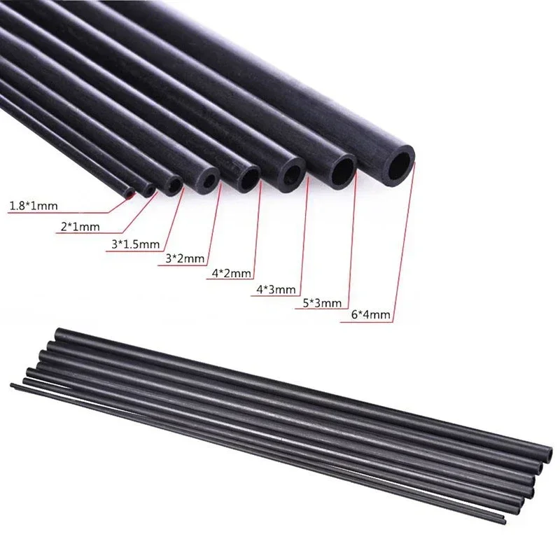 Hollow Carbon Tube 4PCS 2Mm 2 5Mm 3Mm 4Mm 5Mm 6Mm S For hollow-carbon-tube-4pcs-2mm-2-5mm-3mm-4mm-5mm-6mm-s-for