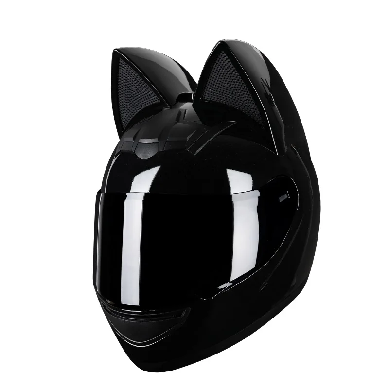 

Jetshark cat ears motorbike riding helmet full face bicycle electric bike helmet motorcycle helmets for women