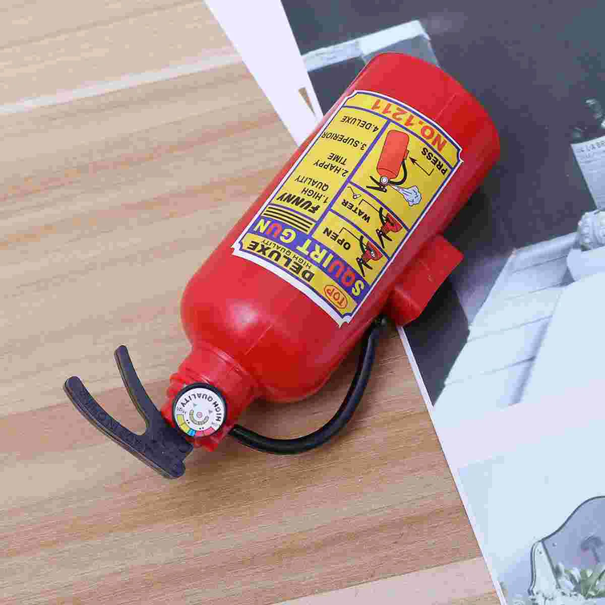 Novelty Toy Fire Extinguisher Water Toy Summer Beach Bath Swim for Kids Play Children Boys Girls Gift Toys (Red)