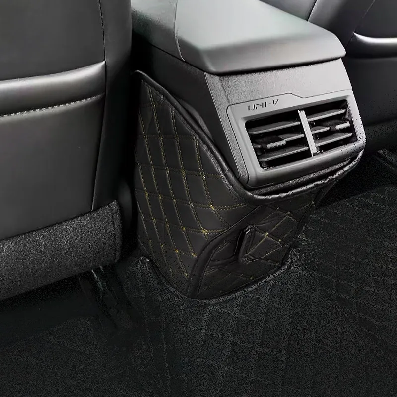 자동차 뒷좌석 안티 킥 매트 패드 가죽 더러운 방지 트림 보호 커버 Changan UNI-V 2022-2023 인테리어 액세서리 스타일링