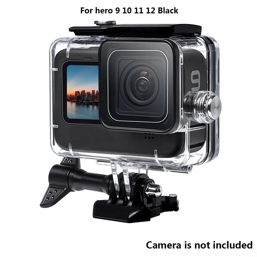 45m wasserdichtes Gehäuse für Gopro Hero 12 11 10 9 8 7 6 5 4 Session Action Kameras Schutz gehäuse Käfig Zubehör – Detail 9