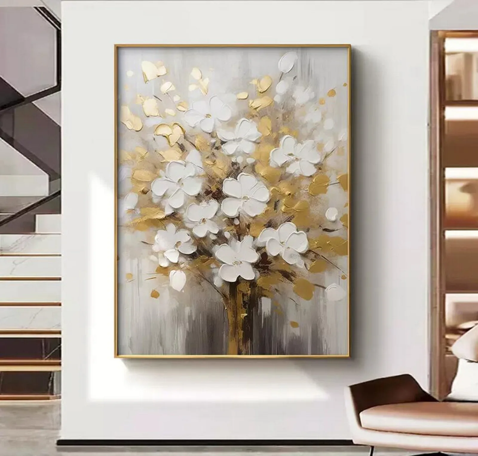 Textured Floral Oil Painting 2